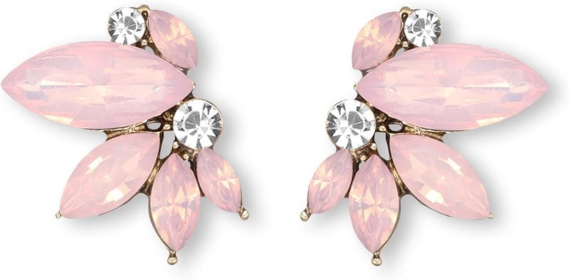 Spiritlele Sparkly Rhinestone Drop Earring Dainty Faux Crystal Earring Studs for Women Wedding Prom Party - Image 1